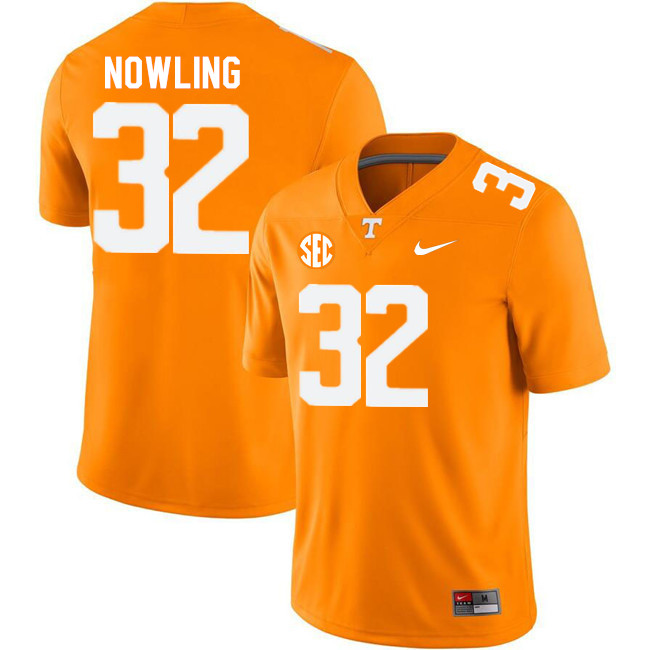 Tennessee Volunteers #32 Billy Nowling College Football Jerseys Stitched Sale-Orange